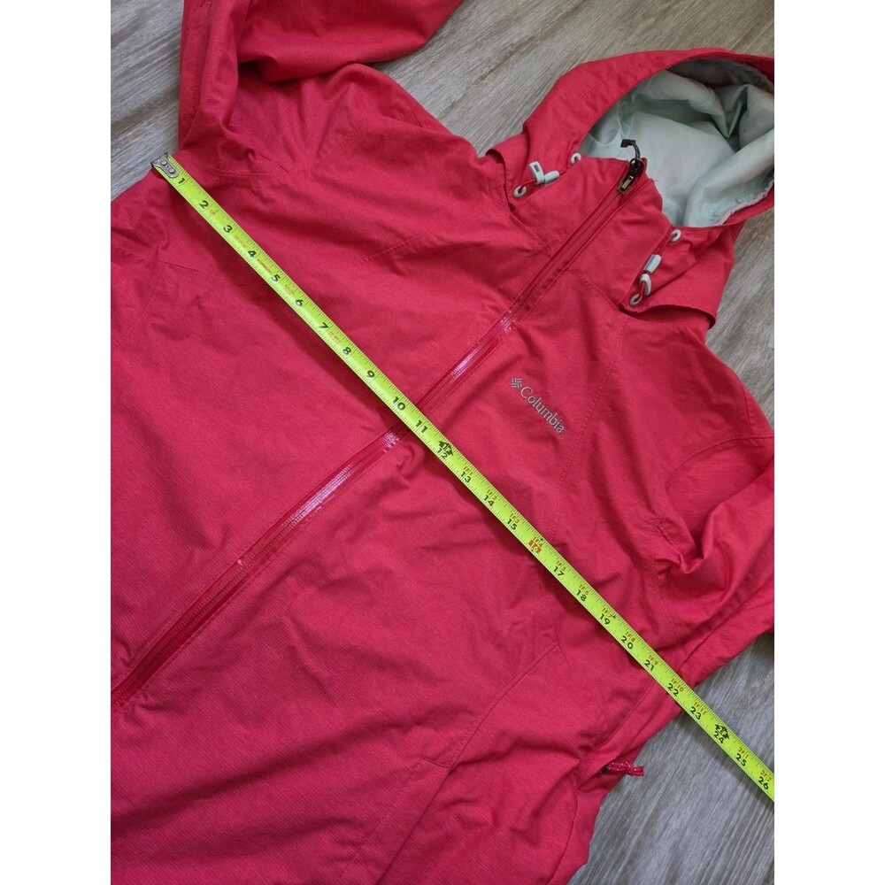 Columbia Omni-Tech Interchange Waterproof Hooded Jacket Pink Womens XL EUC - Picture 4 of 9